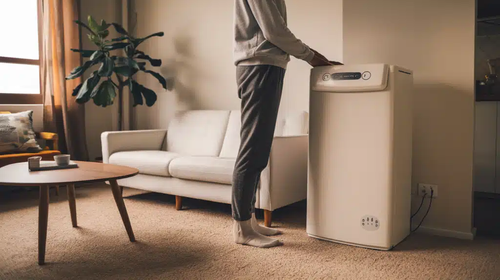 personne qui a adoucie son eu grâce a un adoucisseur d'eau appartement